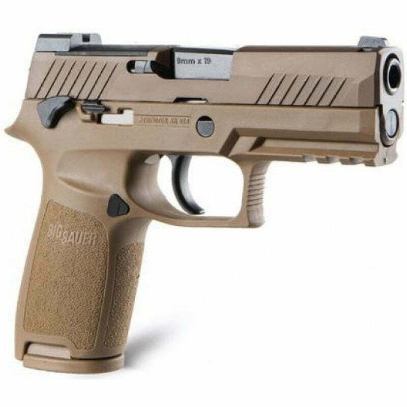 Pistola SIG SAUER P320 M18 C/Trava 9mm Luger Aço Polímero Coyote