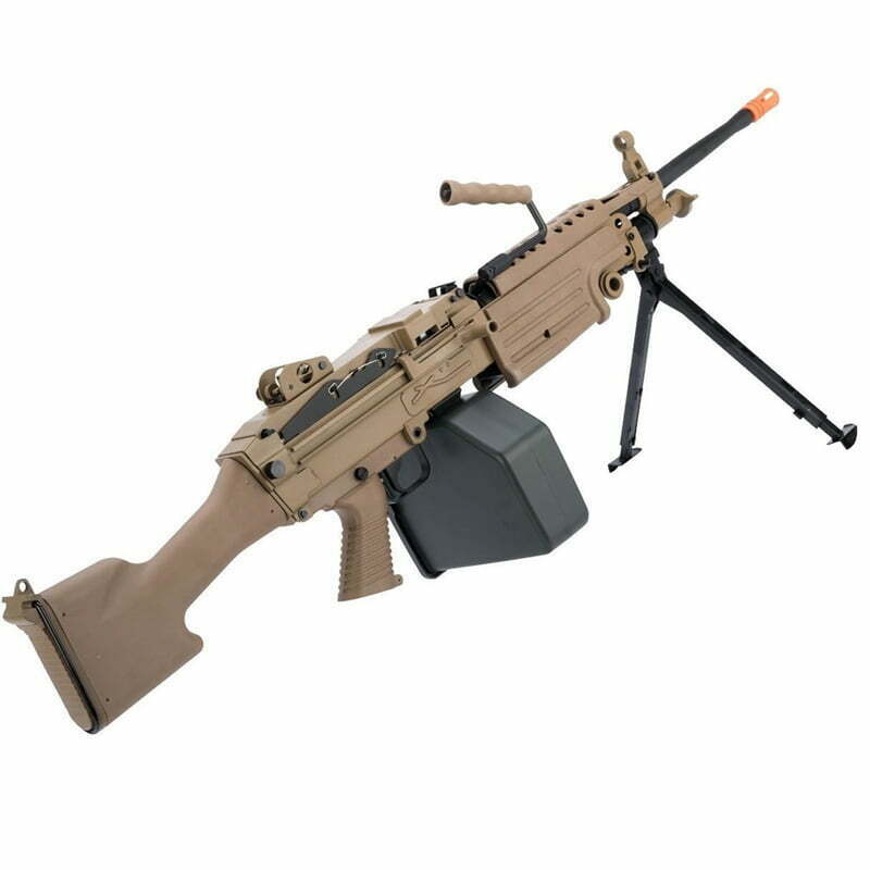 Metralhadora CYBERGUN HMG FN HERSTAL M249 MKII Full Metal Tan