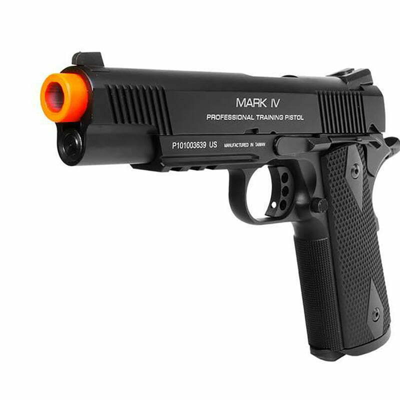Pistola KWA 1911 MARK II PTP GBB Full Metal Preta