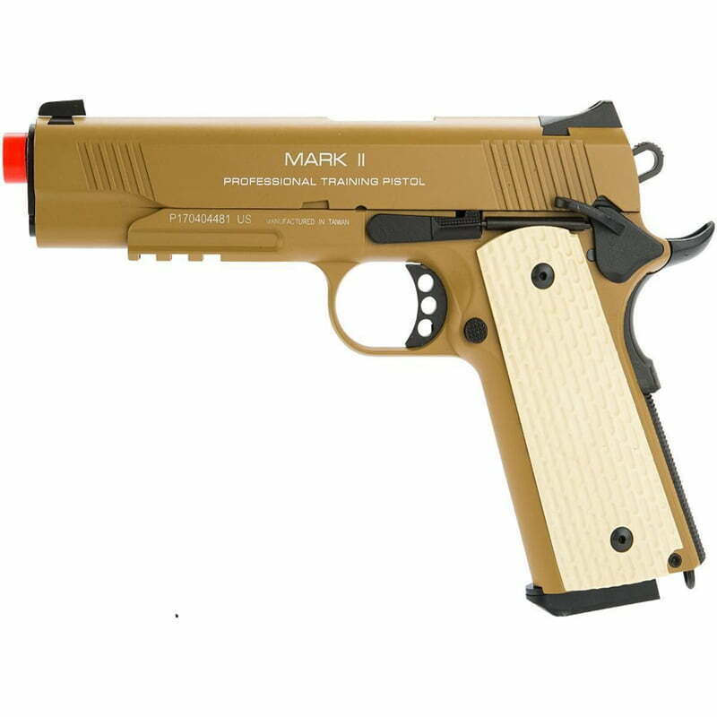 Pistola KWA 1911 MARK II PTP GBB Full Metal Tan