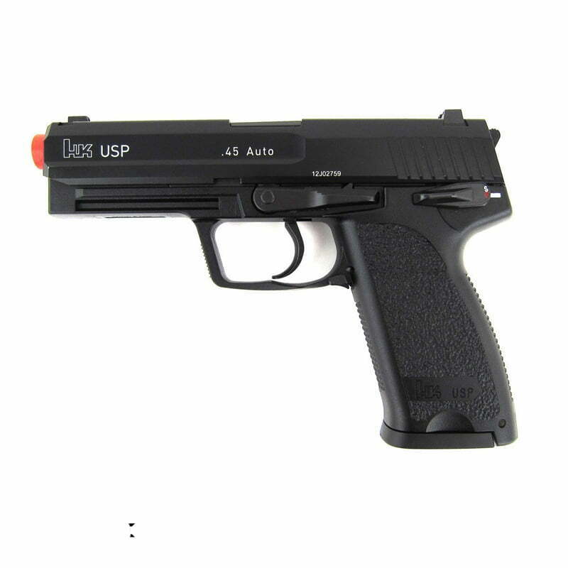 Pistola KWA HK USP .45 GBB Full Metal Preta