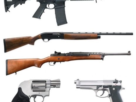 Quais os tipos de armas de fogo